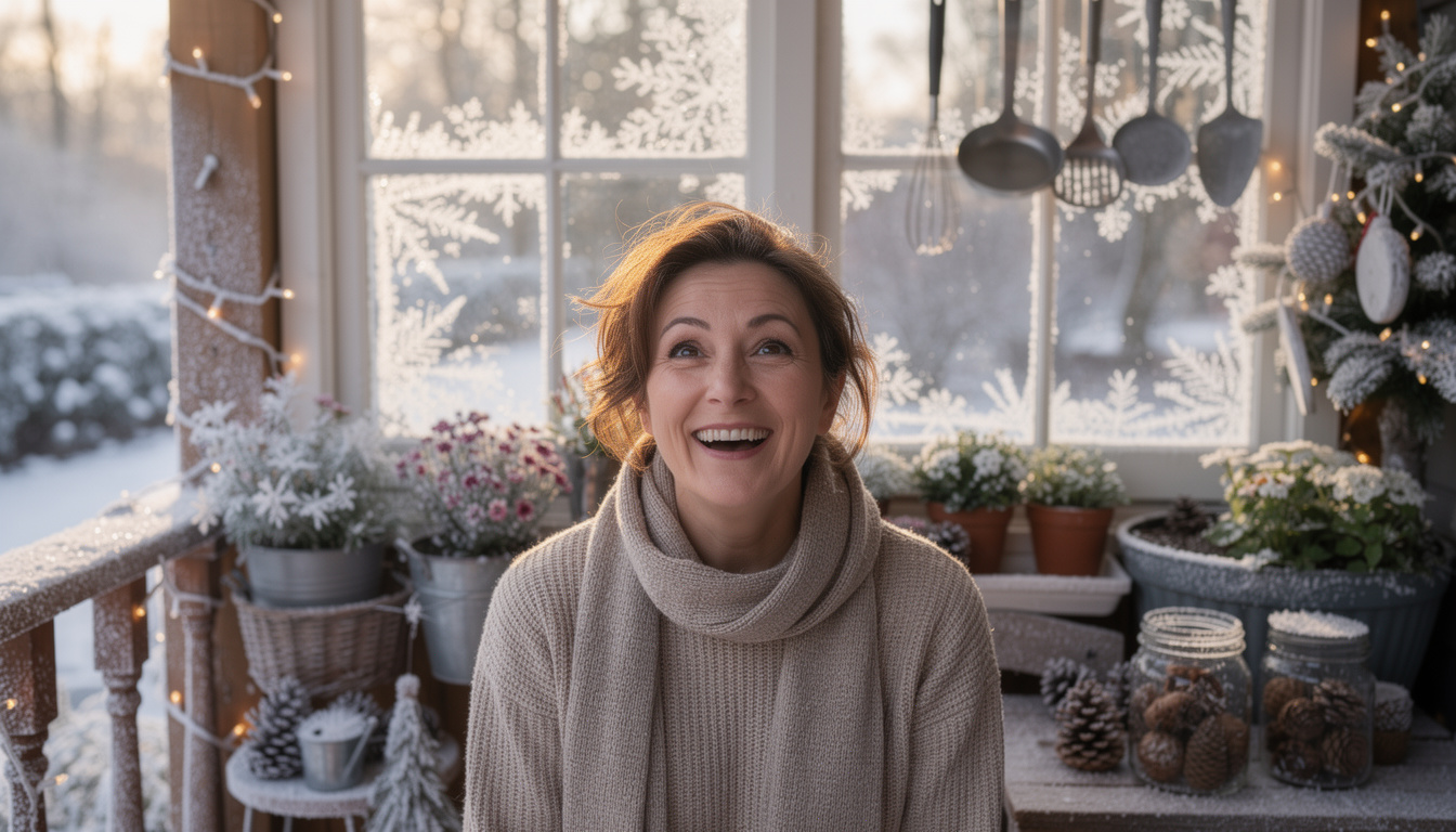 DIY Kerstveranda: Zo creëert u een spectaculair kerstdecor met alleen vorst en huis-tuin-en-keuken voorwerpen.