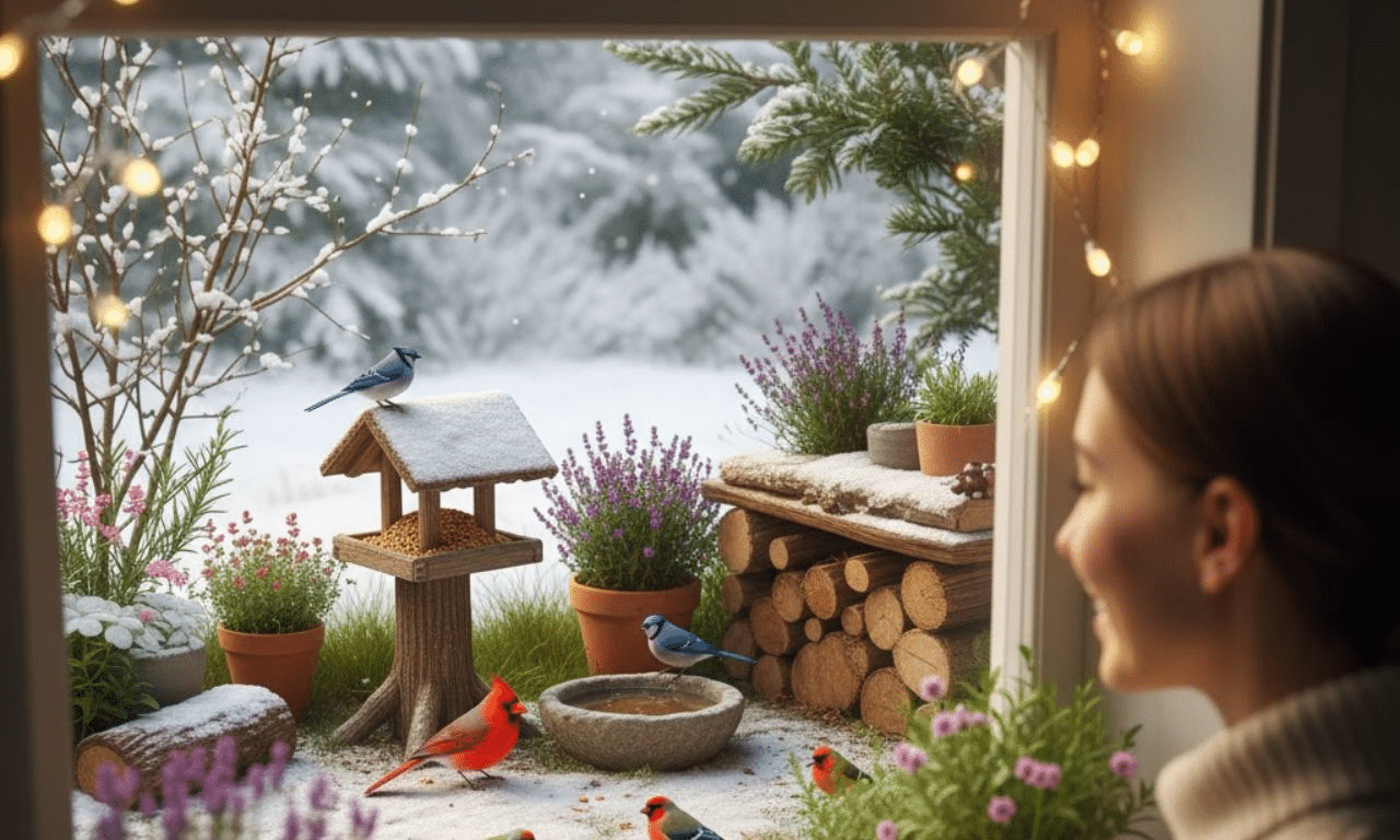 Een simpel weekendproject: een vogelvriendelijke hoek creëren voor de winter