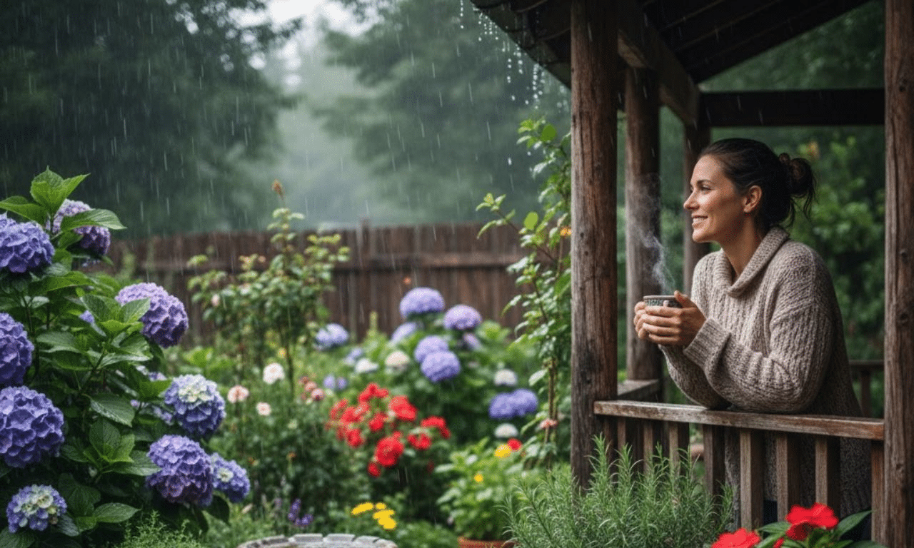 Hoe ik mijn tuin levendig houd op grijze, regenachtige dagen