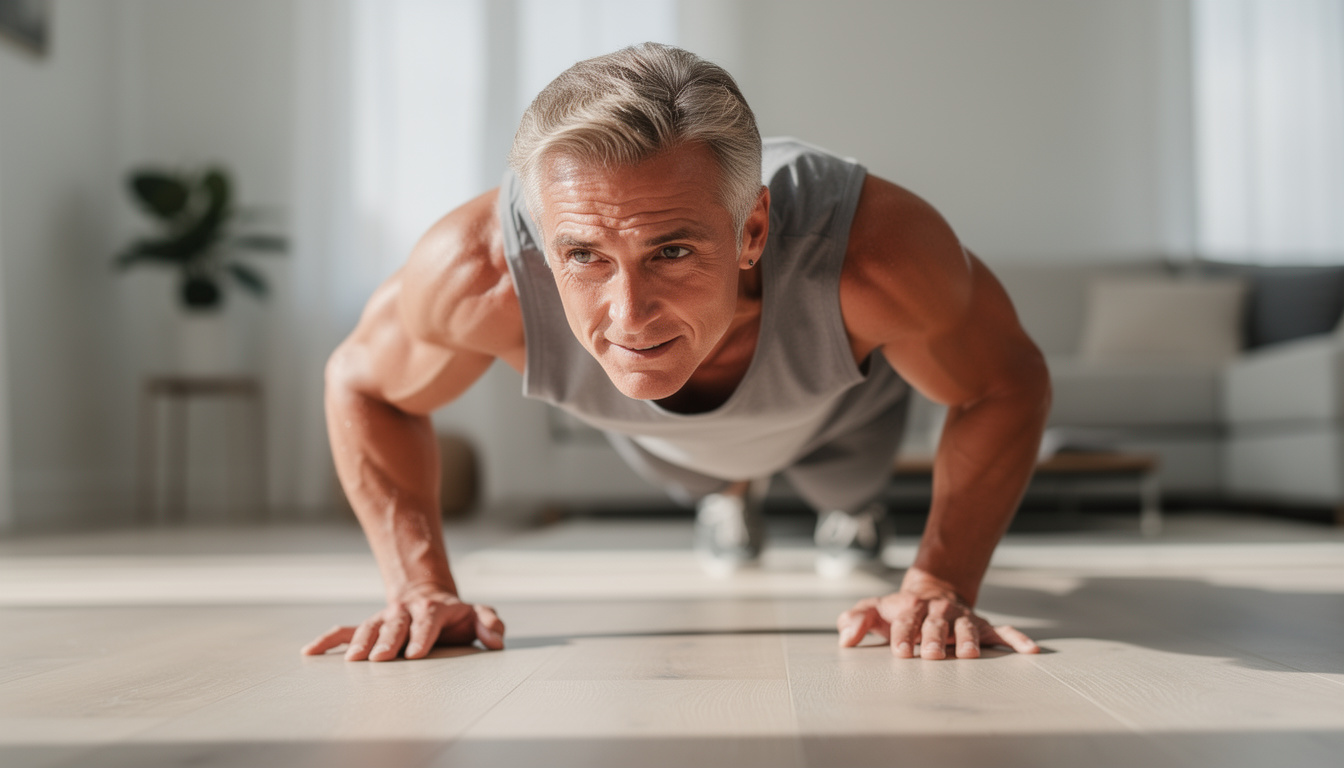6 bodyweight oefeningen die meer spiermassa opbouwen dan gewichtsmachines na uw 50e.