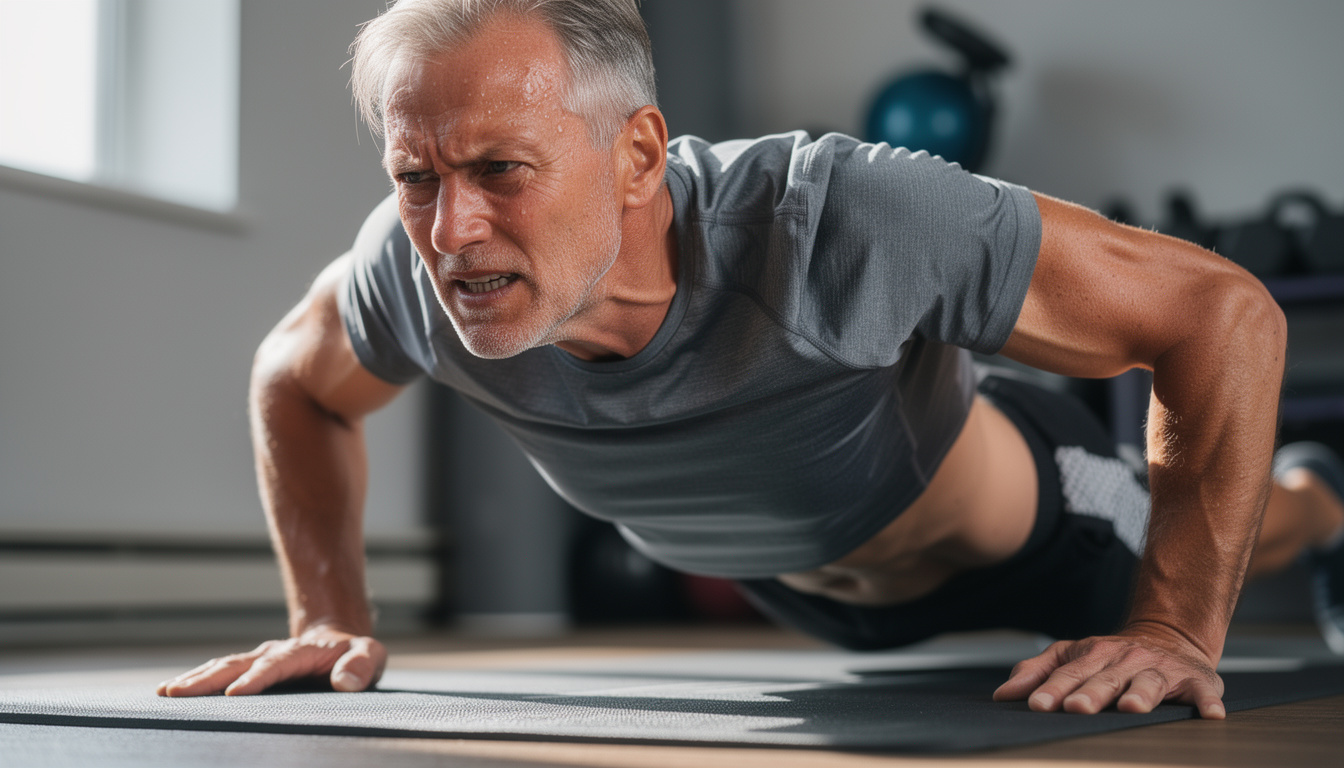 ontdek de ultieme 60-plus test: plank zo lang mogelijk en versterk je buikspieren sneller dan de meeste mensen van jouw leeftijd. doe mee en verbeter je core kracht!